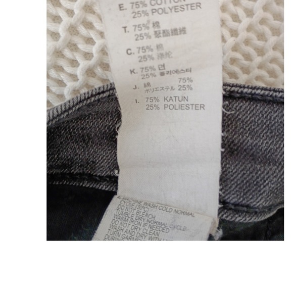 Levi's Demi Curve Skinny Jeans Faded Black Y2K Low Rise Denim 25 - Picture 8 of 12